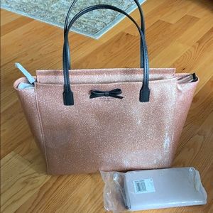 Kate spade tote and matching wallet